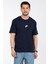 Erkek Bisiklet Yaka %100 Pamuk Rahat Kalıp 777 Sayı Baskılı T-Shirt 2