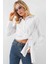 Kadın Bağlamalı Uzun Kol Beyaz Kadın Gömlek 20325 3