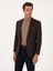 Erkek Kahverengi Slim Fit Yün Karışımlı Ceket 50292488-VR029 1
