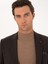 Erkek Kahverengi Slim Fit Yün Karışımlı Ceket 50292488-VR029 2