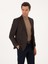 Erkek Kahverengi Slim Fit Yün Karışımlı Ceket 50292488-VR029 3