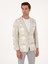 Erkek Beyaz Slim Fit Yün Karışımlı Flanel Ceket 50272733-VR013 1