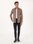 Erkek Kiremit Slim Fit %100 Pamuk Desenli Gömlek 50291335-VR031 4