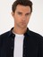 Erkek Lacivert Slim Fit Uzun Kollu Gömlek 50291902-VR033 2