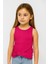 Kaşkorse Esnek Bel Detaylı Kız çocuk crop - Fuşya 1
