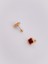 Cerrrahi Çelik Piercing ( Pirsing ) Marka Model Bordo Yonca Tragus Helix Piercing (1adet) 4