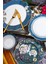 24 Parça Yaldız Süslemeli Bone China 6 Kişilik Sofra Yemek Takımı 1