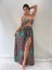 Leopar Desenli Micro Kumaş Uzun Summer Dress 2