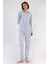 Pamuklu Kadın Uzun Kol Pijama Takım , 408469 1