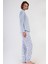 Pamuklu Kadın Uzun Kol Pijama Takım , 408469 3