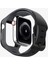 Apple Watch 46mm Seri 11/10 ile Uyumlu Kılıf & Kordon Kayış Liquid Air Pro Matte Black - ACS09317 5
