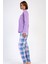 Pamuklu Kadın Uzun Kol Pijama Takım , 410024 3