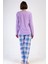 Pamuklu Kadın Uzun Kol Pijama Takım , 410024 4