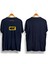 Nos Baskılı / Erkek Lacivert Renk T-Shirt / %100 Pamuk Premium Quality / Regular Fit 2