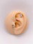 Cerrrahi Çelik Piercing ( Pirsing ) Tek Taşlı Çengelli Iğne Tragus Helix Piercing (1ADET) 1