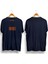 Don't Panic 2 / Erkek Lacivert Renk T-Shirt / %100 Pamuk Premium Quality / Regular Fit 2
