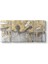 Tabloshop Altın ve Gri Soyut Tablo 166 x 83-5 Parçalı 1