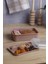 Çizgili 5 Bölmeli Beslenme Kutusu Çatal Kaşıklı Şeffaf Kapaklı Sızdırmaz Lunch Box Okul Ofis (1 Adet) 1