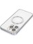 Iphone 15 Pro Max Kılıf Metal Bumper Magneticsafe Kapak - Gri Sptgl 4