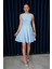 Kolsuz Parçalı Arkadan Fermuarlı Elbise – Slim Fit, U Yaka, Yazlık 4