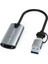 Type-C To USB 2 In1 Video Capture Yakalama Kartı 4K 1080P Uçlu HDMI To Type-C Pc Video Edit Adaptor 1