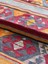 100X162CM El Dokuma Turuncu Kilim, Akrep Motifli, Bohem Stili Renkli Zemin Halısı, Dekoratif Vintage Kilim 4