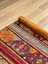 100X162CM El Dokuma Turuncu Kilim, Akrep Motifli, Bohem Stili Renkli Zemin Halısı, Dekoratif Vintage Kilim 5