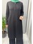 Fermuar Detaylı Triko Tunik Siyah T25Y-6017 3