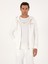 Erkek Ekru Regular Fit %100 Pamuk Tam Fermuarlı Kapüşonlu Sweatshirt 50302481-VR019 1