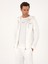 Erkek Ekru Regular Fit %100 Pamuk Tam Fermuarlı Kapüşonlu Sweatshirt 50302481-VR019 3