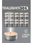 Tealight Mum 50 Adet - Kokusuz Dekoratif Mum 1
