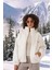 Peluş Ekru Kadın Mont 5194 1