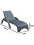 TRK-860 Siesta Fiji Bej Minderli Rattan Desenli Ayarlanabilir Lüks Şezlong Koyu Gri 2'li Set 2