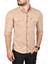 Slim Fit Dar Kesim Pamuklu Spor Gömlek Çıtçıtlı Likralı Gabardin Gömlek 2300421 4