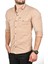 Slim Fit Dar Kesim Pamuklu Spor Gömlek Çıtçıtlı Likralı Gabardin Gömlek 2300421 1