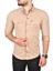 Slim Fit Dar Kesim Pamuklu Spor Gömlek Çıtçıtlı Likralı Gabardin Gömlek 2300421 2