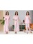 Dvina Effortt Lohusa 4'lü Set - Sabahlık/pijama Takımı/gecelik Pembe - 6036 1