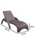TRK-860 Siesta Fiji Bej Minderli Rattan Desenli Ayarlanabilir Lüks Şezlong Kahverengi 2'li Set 2