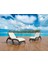 TRK-860 Siesta Fiji Bej Minderli Rattan Desenli Ayarlanabilir Lüks Şezlong Kahverengi 2'li Set 3