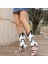 Beyaz Cilt Desenli Bootie 4