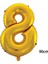 - 40 Inç 8 Rakamı Folyo Balon Gold 100 cm Sptgl 1