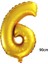 - 40 Inç 6 Rakamı Folyo Balon Gold 100 cm Sptgl 1