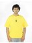 Lumigrow | Sarı Renk Baskılı Erkek T-Shirt | Oversize 2