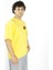 Roarion | Sarı Renk Baskılı Erkek T-Shirt | Oversize 3