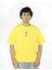 Aqua-Nihil | Sarı Renk Baskılı Erkek T-Shirt | Oversize 2