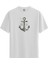 Deep Anchor - %100 Pamuklu Erkek Beyaz Tişört - Premium Quality 1