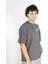 Skyperch | Gri Renk Baskılı Erkek T-Shirt | Oversize 3
