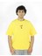 Fingard | Sarı Renk | Baskılı Erkek T-shirt | Oversize 2