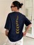 Unisex Pamuklu Sırt Kral Kelebek Baskılı Tasarım Tshirt 1