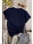Kadın Pamuklu Ön Baskılı Papatya Kelebek Tasarım Tshirt 2